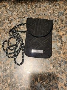 Vera Bradley Black Crossbody Cellphone Purse